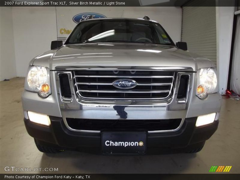Silver Birch Metallic / Light Stone 2007 Ford Explorer Sport Trac XLT