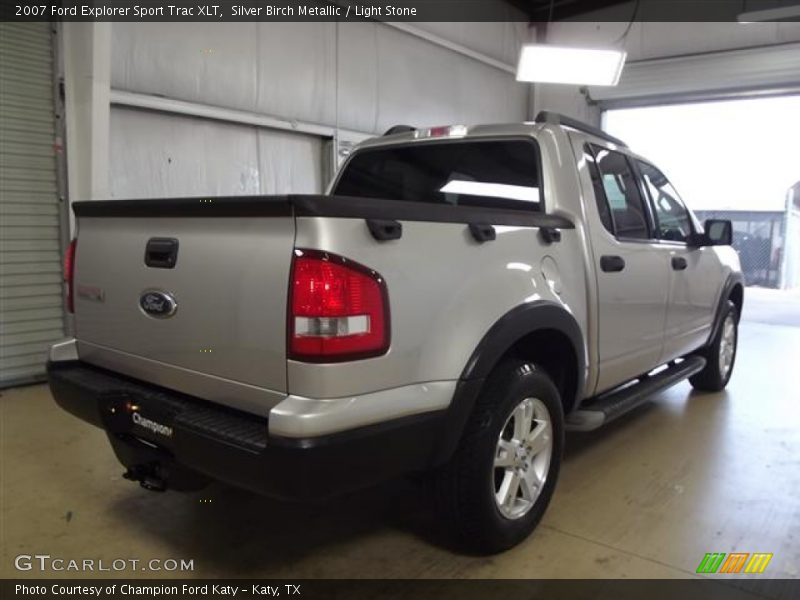 Silver Birch Metallic / Light Stone 2007 Ford Explorer Sport Trac XLT