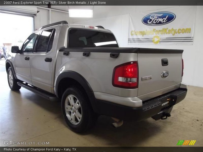 Silver Birch Metallic / Light Stone 2007 Ford Explorer Sport Trac XLT