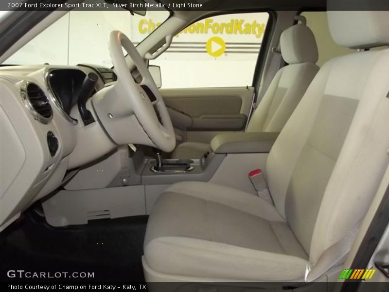 Silver Birch Metallic / Light Stone 2007 Ford Explorer Sport Trac XLT