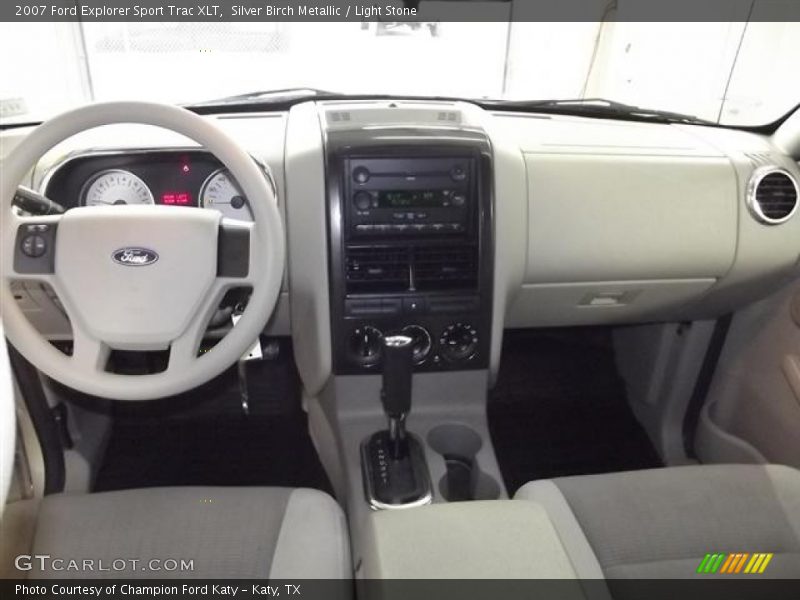 Silver Birch Metallic / Light Stone 2007 Ford Explorer Sport Trac XLT