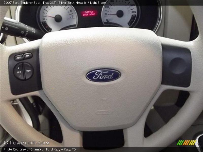 Silver Birch Metallic / Light Stone 2007 Ford Explorer Sport Trac XLT