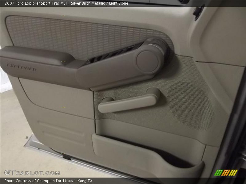 Silver Birch Metallic / Light Stone 2007 Ford Explorer Sport Trac XLT