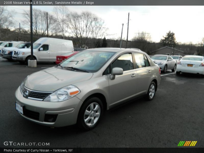 Sandstone Metallic / Beige 2008 Nissan Versa 1.8 SL Sedan