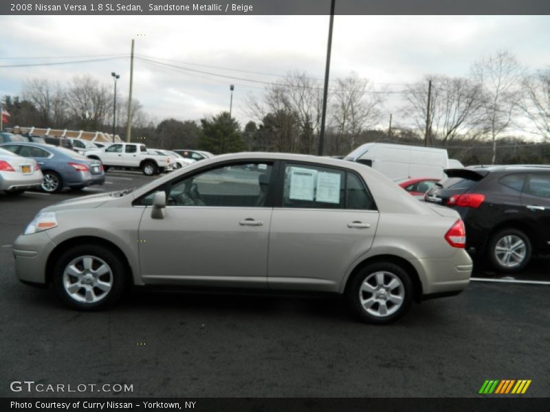Sandstone Metallic / Beige 2008 Nissan Versa 1.8 SL Sedan
