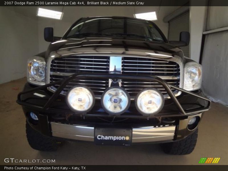 Brilliant Black / Medium Slate Gray 2007 Dodge Ram 2500 Laramie Mega Cab 4x4