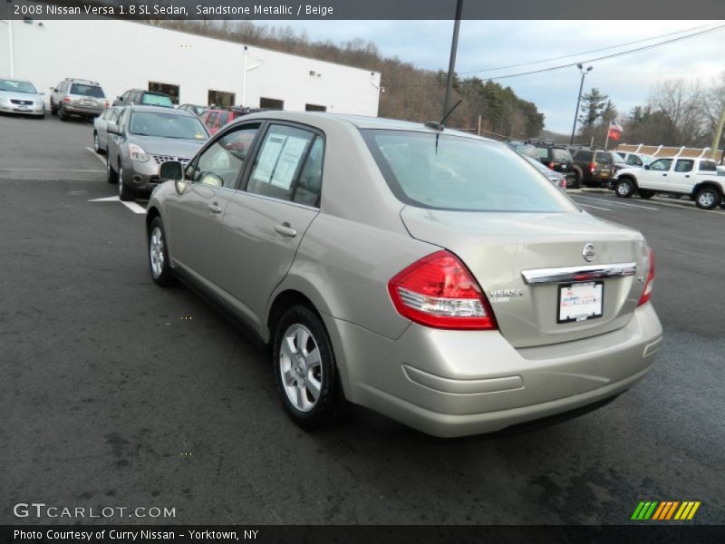 Sandstone Metallic / Beige 2008 Nissan Versa 1.8 SL Sedan