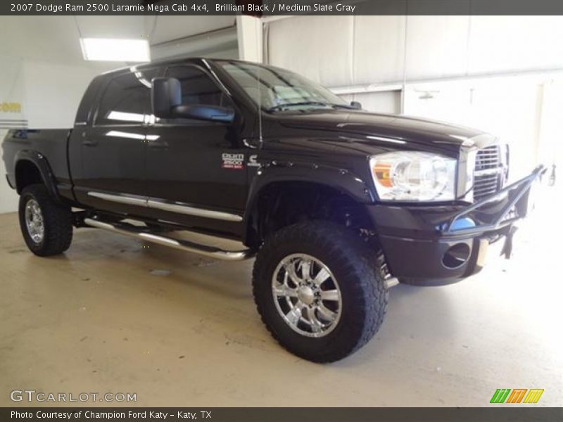 Brilliant Black / Medium Slate Gray 2007 Dodge Ram 2500 Laramie Mega Cab 4x4
