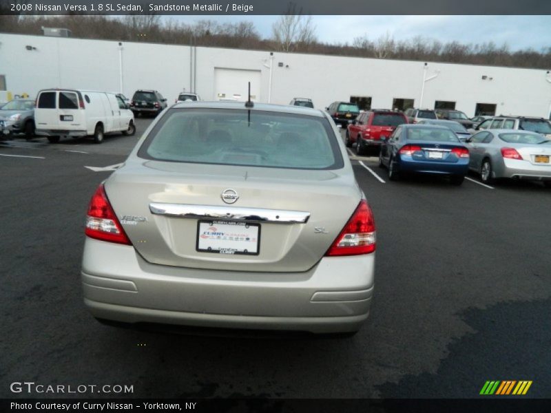 Sandstone Metallic / Beige 2008 Nissan Versa 1.8 SL Sedan
