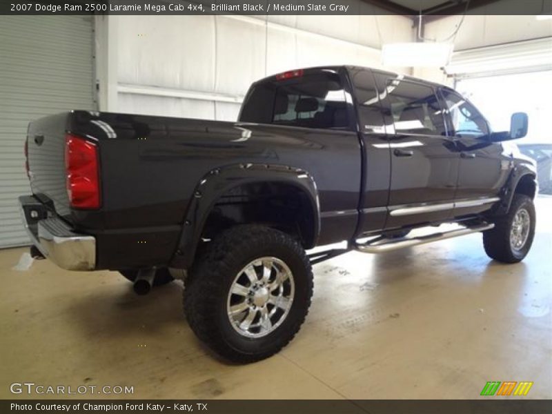 Brilliant Black / Medium Slate Gray 2007 Dodge Ram 2500 Laramie Mega Cab 4x4