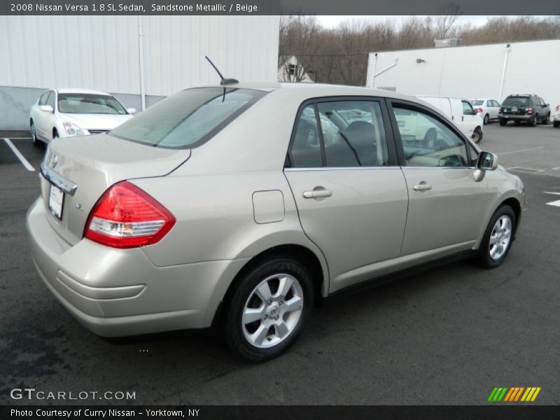 Sandstone Metallic / Beige 2008 Nissan Versa 1.8 SL Sedan