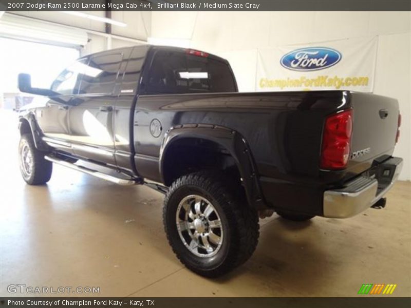 Brilliant Black / Medium Slate Gray 2007 Dodge Ram 2500 Laramie Mega Cab 4x4