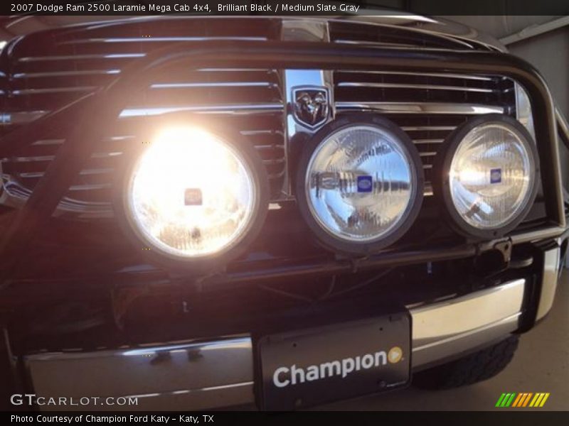 Brilliant Black / Medium Slate Gray 2007 Dodge Ram 2500 Laramie Mega Cab 4x4