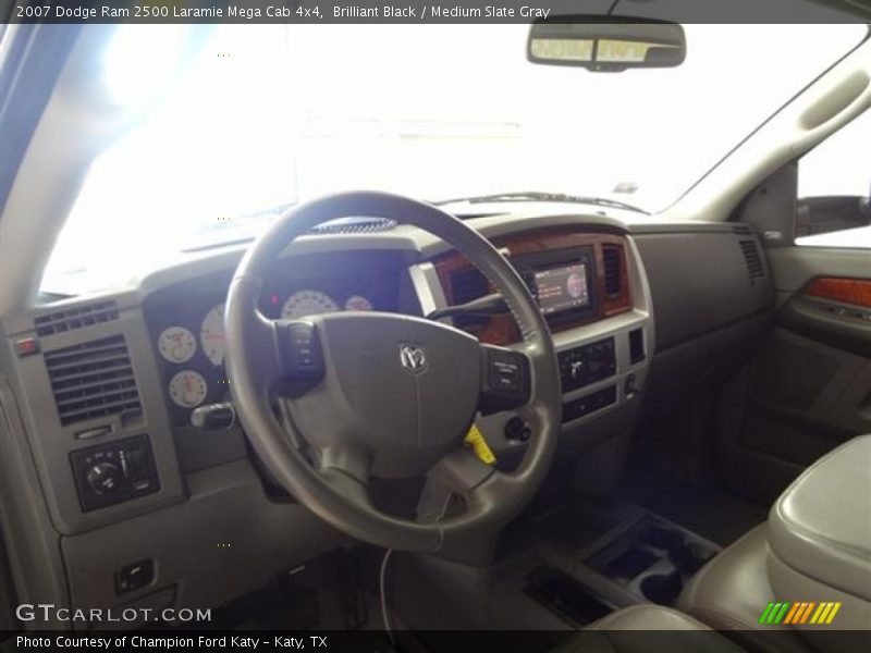 Brilliant Black / Medium Slate Gray 2007 Dodge Ram 2500 Laramie Mega Cab 4x4
