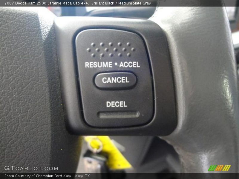 Brilliant Black / Medium Slate Gray 2007 Dodge Ram 2500 Laramie Mega Cab 4x4