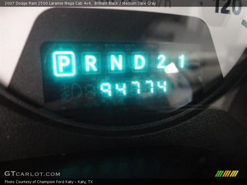 Brilliant Black / Medium Slate Gray 2007 Dodge Ram 2500 Laramie Mega Cab 4x4