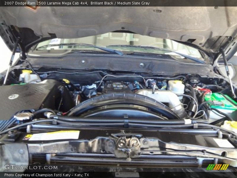 Brilliant Black / Medium Slate Gray 2007 Dodge Ram 2500 Laramie Mega Cab 4x4