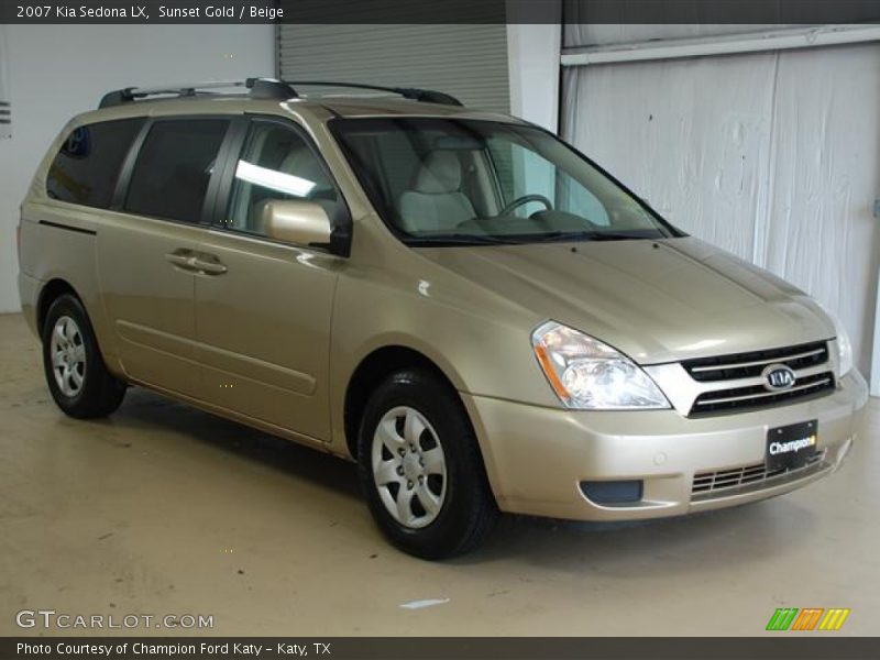 Sunset Gold / Beige 2007 Kia Sedona LX