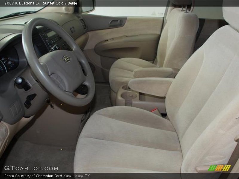 Sunset Gold / Beige 2007 Kia Sedona LX