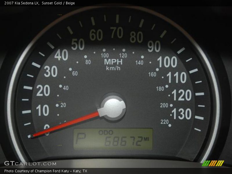 Sunset Gold / Beige 2007 Kia Sedona LX