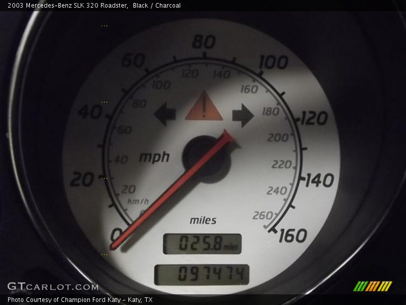 Black / Charcoal 2003 Mercedes-Benz SLK 320 Roadster