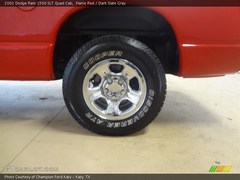 Flame Red / Dark Slate Gray 2002 Dodge Ram 1500 SLT Quad Cab