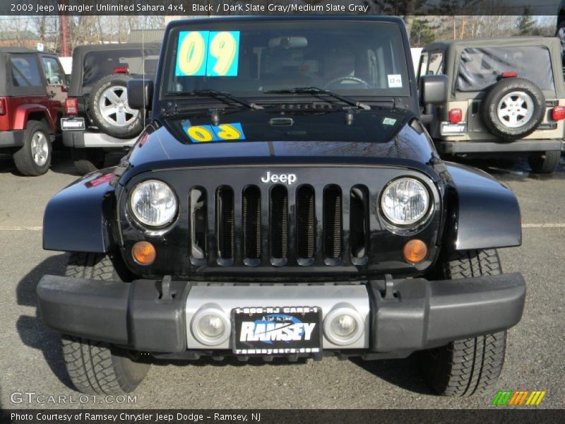 Black / Dark Slate Gray/Medium Slate Gray 2009 Jeep Wrangler Unlimited Sahara 4x4