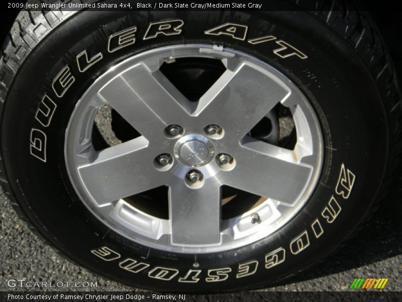 Black / Dark Slate Gray/Medium Slate Gray 2009 Jeep Wrangler Unlimited Sahara 4x4