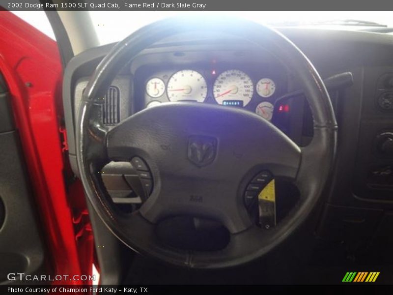 Flame Red / Dark Slate Gray 2002 Dodge Ram 1500 SLT Quad Cab