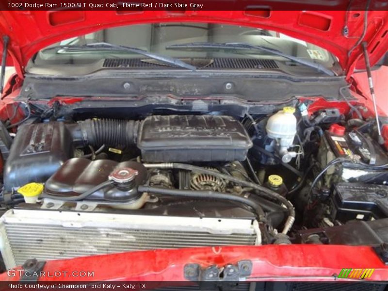 Flame Red / Dark Slate Gray 2002 Dodge Ram 1500 SLT Quad Cab