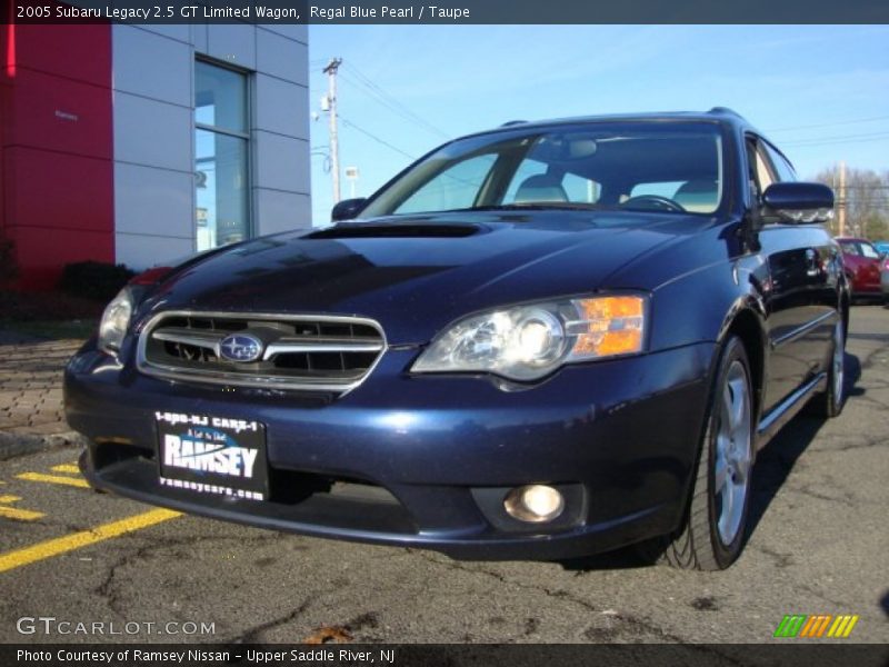 Regal Blue Pearl / Taupe 2005 Subaru Legacy 2.5 GT Limited Wagon