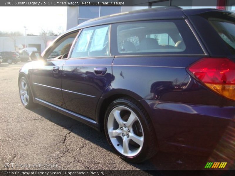 Regal Blue Pearl / Taupe 2005 Subaru Legacy 2.5 GT Limited Wagon