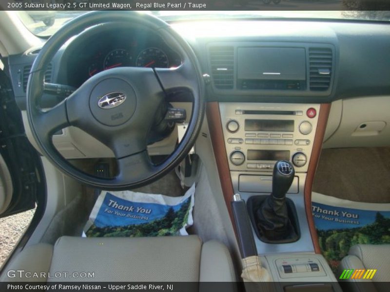 Regal Blue Pearl / Taupe 2005 Subaru Legacy 2.5 GT Limited Wagon