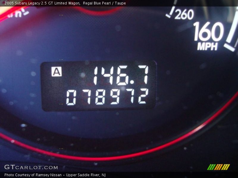 Regal Blue Pearl / Taupe 2005 Subaru Legacy 2.5 GT Limited Wagon