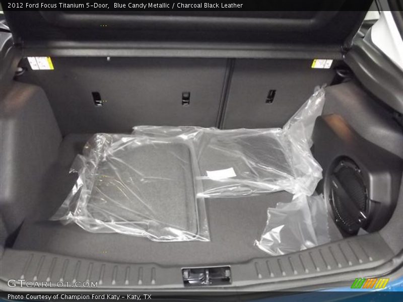 Blue Candy Metallic / Charcoal Black Leather 2012 Ford Focus Titanium 5-Door