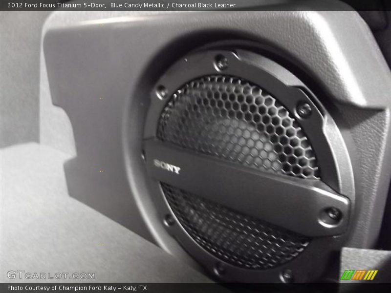 Blue Candy Metallic / Charcoal Black Leather 2012 Ford Focus Titanium 5-Door