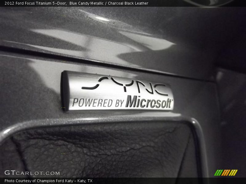 Blue Candy Metallic / Charcoal Black Leather 2012 Ford Focus Titanium 5-Door