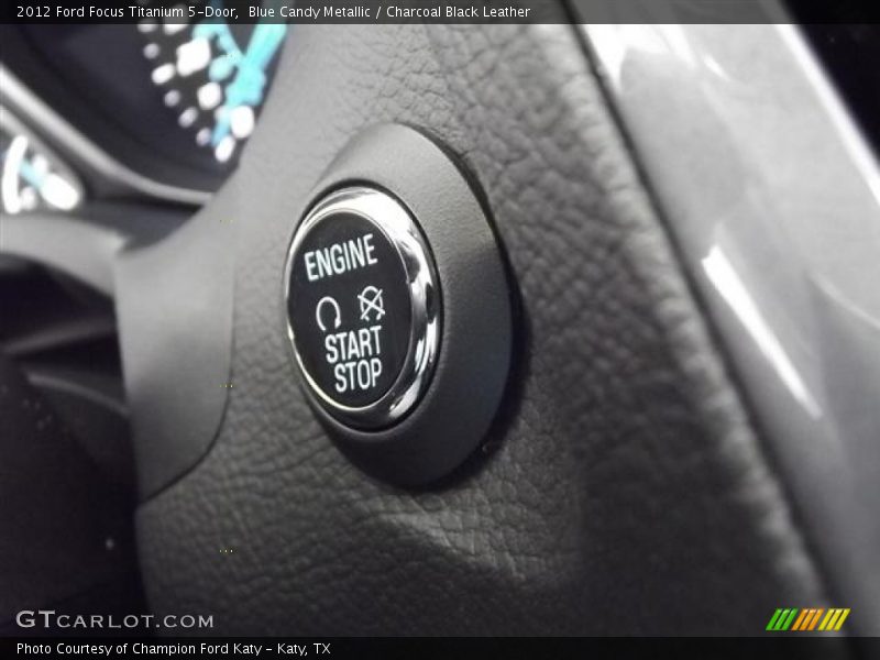 Blue Candy Metallic / Charcoal Black Leather 2012 Ford Focus Titanium 5-Door