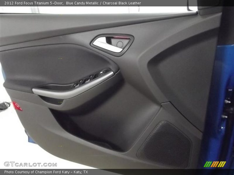 Blue Candy Metallic / Charcoal Black Leather 2012 Ford Focus Titanium 5-Door