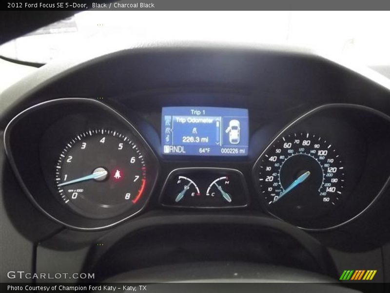 Black / Charcoal Black 2012 Ford Focus SE 5-Door