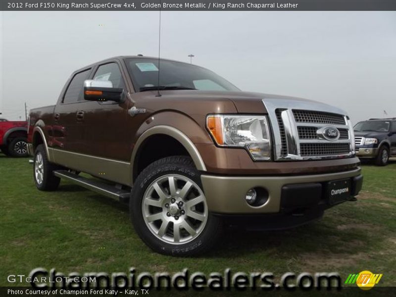 Golden Bronze Metallic / King Ranch Chaparral Leather 2012 Ford F150 King Ranch SuperCrew 4x4