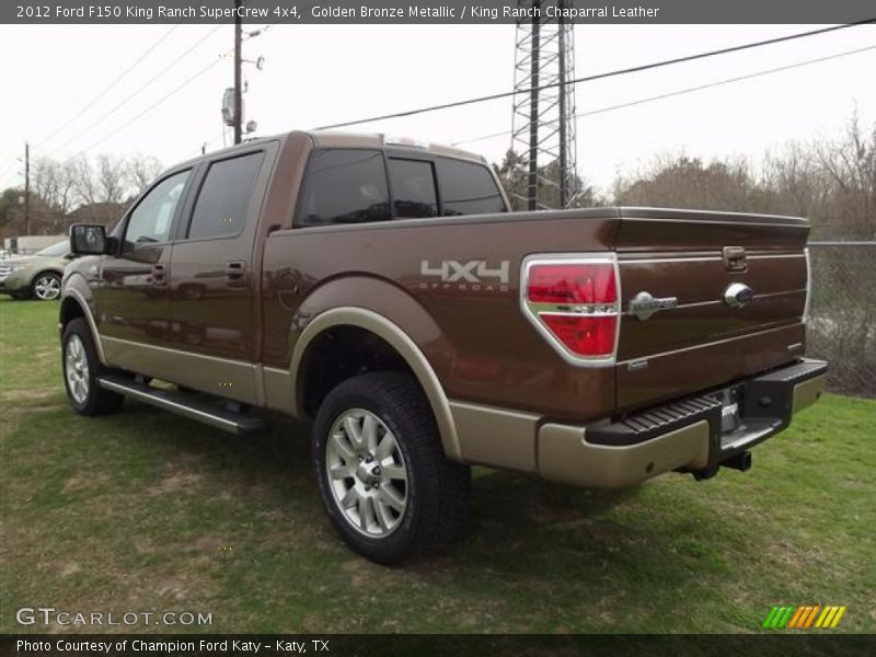 Golden Bronze Metallic / King Ranch Chaparral Leather 2012 Ford F150 King Ranch SuperCrew 4x4