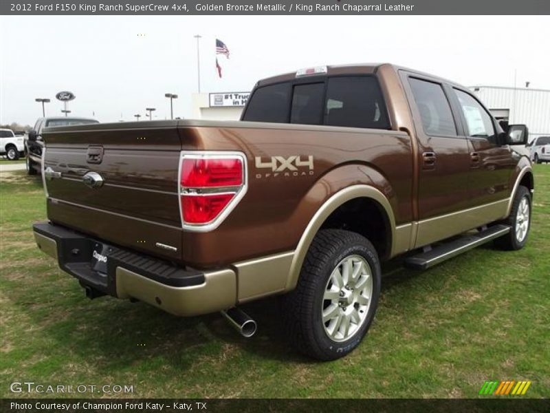 Golden Bronze Metallic / King Ranch Chaparral Leather 2012 Ford F150 King Ranch SuperCrew 4x4