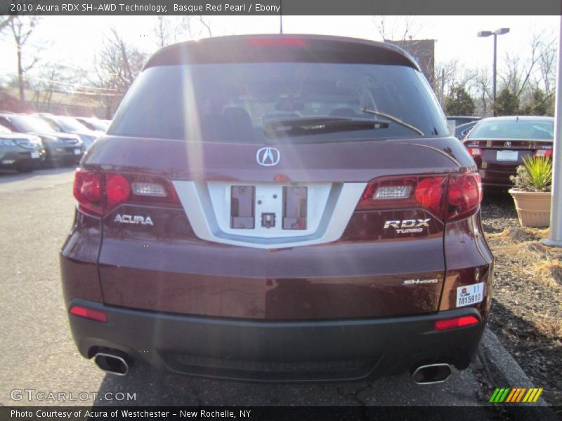 Basque Red Pearl / Ebony 2010 Acura RDX SH-AWD Technology