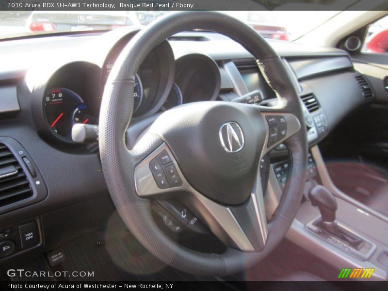 Basque Red Pearl / Ebony 2010 Acura RDX SH-AWD Technology