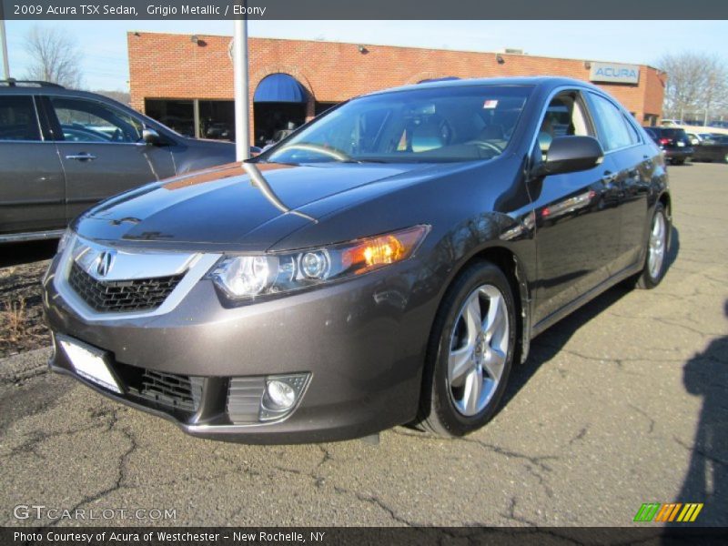 Grigio Metallic / Ebony 2009 Acura TSX Sedan