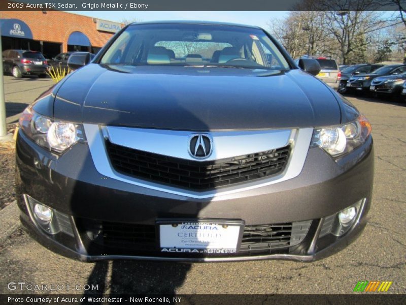 Grigio Metallic / Ebony 2009 Acura TSX Sedan