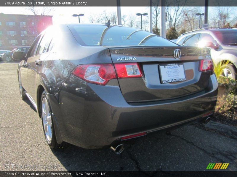 Grigio Metallic / Ebony 2009 Acura TSX Sedan