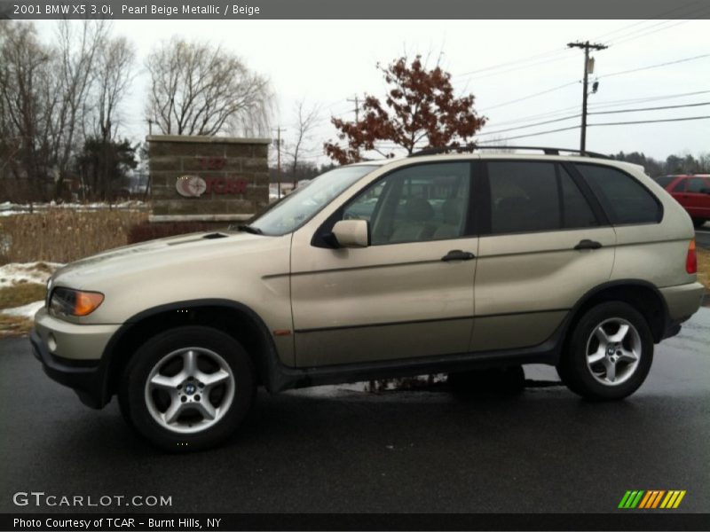 Pearl Beige Metallic / Beige 2001 BMW X5 3.0i
