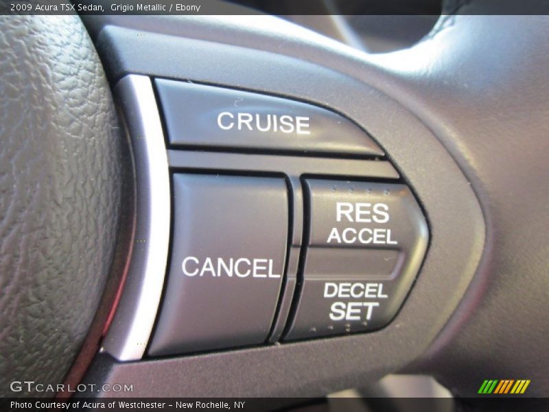 Grigio Metallic / Ebony 2009 Acura TSX Sedan